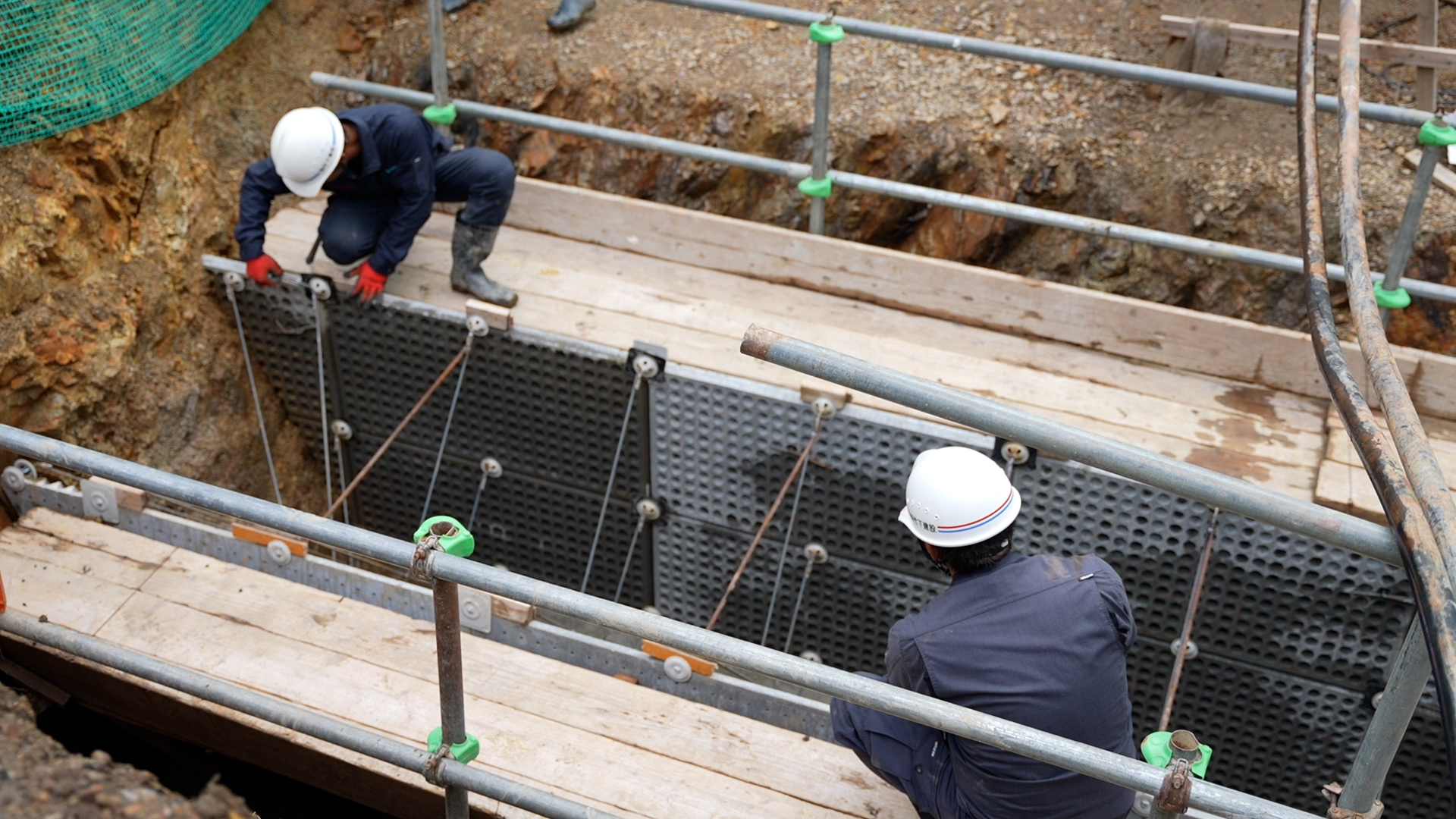 竹下建設の施工風景